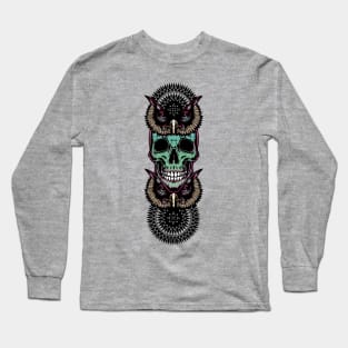 Skull with owl Long Sleeve T-Shirt